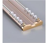 Tringle à rideau de plafond robuste - Double tringle à rideaux pour séparateur de pièce, bureau et salon, système de montage réglable de 1 à 5 m