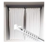 Tringle à rideau de plafond silencieuse 0,4 m à 3,2 m - Monorail réglable pour rideaux latéraux pour hôpital, salon, chambre à coucher - 2,6 m de long - Installation facile
