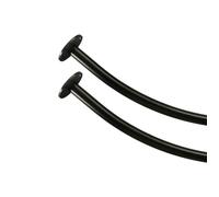 Tringle à rideau demi-cercle - kit complet mural & plafond Diamètre 20 mm - barre en acier + supports + embouts + visserie