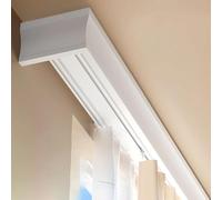 Tringle à rideau double pour salon et chambre à coucher, 2,3 m | Tringle à rideaux polyvalente avec housse décorative pour un salon élégant et une chambre à coucher