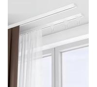 Tringle à rideau en alliage d'aluminium pour un traitement doux des fenêtres, parfaite pour une décoration d'intérieur moderne et une installation facile