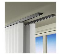 Tringle à rideau en aluminium de 4,7 m - Séparateur de pièce avec crochet à clip, noir, parfait pour une utilisation en extérieur et en intérieur