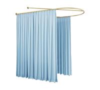 Tringle à rideau en forme de U - Long support - Séparateur de pièce - Pour pièces d'encastrement, salons de beauté, chambres à coucher, hôpitaux