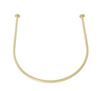 Tringle À Rideau en Forme De U pour Dressing De Magasin De Vêtements et Salle De Bain - Etagère Murale À Anneau en Demi-Cercle (Couleur : Gold, Taille : 90x90)