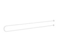 Tringle À Rideau En Métal Suspendue Au Mur, Pôle De Suspension De Rideau De Salle De Bain En Forme De U Pour Salon De Beauté, Hôpitaux, Studios, Bureau Partagé ( Couleur : White , Taille : 150cm )