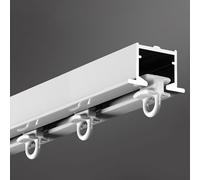 Tringle à Rideau encastrée, Ensemble de Tringle à Rideau de Douche antirouille pour Une Installation Facile - Idéal pour Les Appartements, Les hôpitaux et Les espaces COM