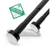 Tringle à Rideau Extensible sans Perçage Ø 32 mm Réglable 70-120cm Noir