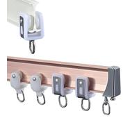 Tringle à rideau flexible incurvée de 50 à 600 cm avec rouleaux, tringle coulissante pour rideaux de douche, cloisons de séparation, ensemble de rideaux de camping-car, installation facile, longueur