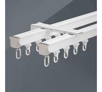 Tringle à rideau flexible pour une installation facile, idéale pour les cloisons de séparation de pièce, rideaux de douche et grande taille, polyvalente, réglable et design