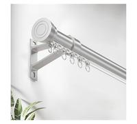 Tringle à Rideau Murale En Aluminium Silencieuse Avec Embouts, Rail De Rideau Robuste, Barre a Rideau Séparateur De Pièce, Pour Plus D'intimité Dans Les Pièces Ouvertes(Gray,460cm(4*115cm))