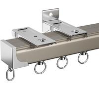 Tringle à rideau murale robuste pour séparateurs de pièce, tringle à rideau de plafond facile à installer, tringle à rideau polyvalente pour la maison, le bureau et les espaces événementiels