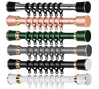 Tringle à rideau réglable de 0,4 à 5 m - Antidérapante - Pour fenêtres, rideaux de douche, armoires - Installation sans perçage - Solution polyvalente de décoration d'intérieur