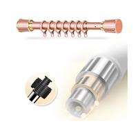 Tringle à rideau réglable extra longue - Tringle de douche sans perçage et porte-vêtements télescopique pour salle de bain/chambre à coucher, rose, 3,6-4,5 m + 30 anneaux, facile à installer