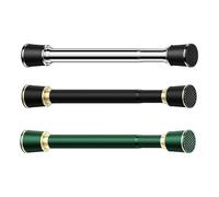 Tringle à rideau réglable sans perçage 40-500 cm Ø 33 mm Tringle de tension en métal extra longue pour vêtements et douche pour fenêtres, placards et salle de bain - Noir Taille : 410-500 cm