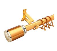 Tringle à rideau romaine silencieuse, ensemble complet de tringles simples et doubles, matériau antirouille épais en option, accessoires d'installation de poinçonnage complets(B,230cm(115cm*2))