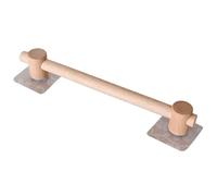 Tringle à rideau sans perforation, demi-tringle à rideau en bois massif, support de tringle à rideau de porte, diamètre 18 mm, tige fine, barre transversale simple autocollante(150cm(59.06in))