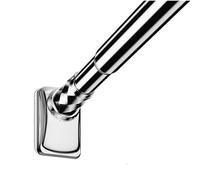 Tringle à rideau télescopique de 0,4 m, 5 m, 32 mm de diamètre, sans perçage, réglable, installation facile pour grandes fenêtres, tringle de serrage extensible