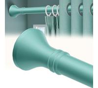 Tringle à rideau télescopique réglable 40 à 500 cm sans perçage pour salle de bain placard et chambre à coucher - Économie d'espace - Design vert pour une installation facile