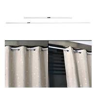 Tringle à Rideau Téléscopique Sans Perçage Barre de Rideau de Douche à Tension en Métal Tringle à Rideaux Extensible 85~150cm -QNQ