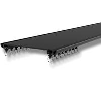 Tringle à rideau ultra fine en aluminium double rail pour salon et chambre à coucher Design nano silencieux Économie d'espace Accessoire de décoration d'intérieur élégant