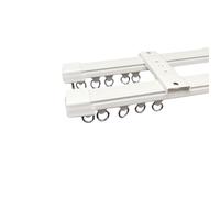 Tringle à rideau ultra fine réglable pour fenêtre droite et baie vitrée 7 m/6 m Parfait pour les intérieurs modernes Design élégant Installation facile