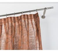 Tringle á rideaux: Ø 20 mm, L. 260 cm. modèll Elegance avec tappo chic en acier satiné, avec de longues supports - complet