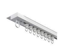 Tringle à rideaux adhésive de 2,4 m, idéale pour les camping-cars et les espaces ouverts, installation facile, solutions de rideaux polyvalentes pour la maison et les voyages (240 cm)