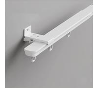 Tringle À Rideaux Au Montage Mural, Rail De Rideau Robuste pour Salon Chambre, Tringle À Séparation De Pièces en Aluminium(1.6-3.0m/5.2-9.8ft)