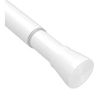 Tringle à Rideaux Barre Rideau Sans Perçage Tringle Rideau Douche Extensible Tringle Extensible Entre 2 Murs Pour Vêtements Rideau De Douche Blanc 83-175CM