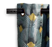 Tringle à rideaux contemporaine noire mat - Supports inclus - Extensible 120 à 210 cm - Diamètre 25/28 mm - Fixation par vis - Kit barre de rideaux extensible noire mat avec supports