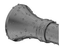 Tringle à Rideaux de Douche Sans Perçage Extensible Barre de Douche à Tension en Acier Inoxydable Antidérapant, pour Salle de Bain, Fenêtre, Penderie(Gris,210-300cm)