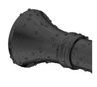Tringle à Rideaux de Douche Sans Perçage Extensible Barre de Douche à Tension en Acier Inoxydable Antidérapant, pour Salle de Bain, Fenêtre, Penderie(Black,40-55cm)
