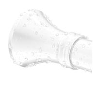 Tringle à Rideaux de Douche Sans Perçage Extensible Barre de Douche à Tension en Acier Inoxydable Antidérapant, pour Salle de Bain, Fenêtre, Penderie(Blanc,360-350cm)