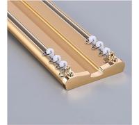 Tringle à rideaux de plafond, double tringle à rideaux robuste pour séparateur de pièce - Tringles à rideaux réglables de 1 à 5 m pour bureau et salon