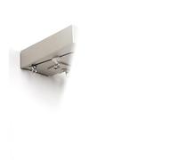 Tringle à rideaux double murale avec support, poulie et embout pour séparateur de salon ou de chambre à coucher, 2,6 m (1,30 m x 2), couleur B