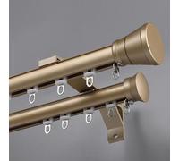 Tringle à rideaux double rail murale décorative pour baie vitrée, kit complet pour salon et balcon