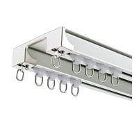 Tringle à rideaux double robuste pour une meilleure intimité dans les espaces de vie