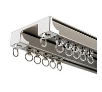 Tringle à rideaux double robuste pour une meilleure intimité dans les espaces de vie