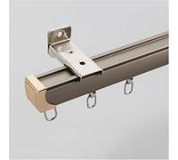 Tringle à rideaux en aluminium de 5 m - Fixation murale et plafond - Robuste - Pour séparateur de pièce - Finition champagne - Longueur : 0,5 m - Polyvalente - Solution pour décoration d'intérieur