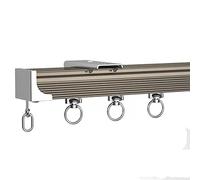 Tringle à rideaux en métal haute résistance pour séparateur de pièce, montage au plafond avec accessoires pour maison, dortoir, cloison, design droit