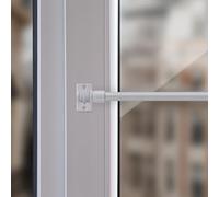 Tringle à Rideaux Extensible 50-225 cm Avec Supports de Serrage - Blanc 75-125 cm Pour Rideaux de Bistrot et Légers