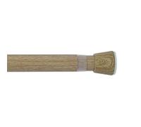 Tringle à rideaux extensible sans perçage Ø28 mm en métal, installation facile, barres de rideaux Premium CINTACOR couleur bois 120-210 cm