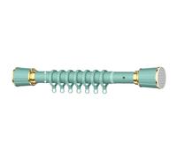 Tringle à rideaux extensible sans perçage, installation facile, portant à vêtements et tringle de porte de cuisine polyvalente, 210-300 cm, couleur bleue, solution parfaite pour tous les espaces