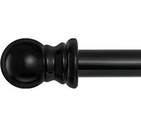 Tringle à rideaux extra longue de 304,8 cm à 431,8 cm, très résistante de 2,5 cm, pour salon, chambre, terrasse extérieure, tringle à rideaux en métal pour tringle à rideaux de 3 à 4,3 m avec 4