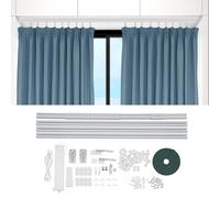 Tringle à Rideaux Motorisée Avec Télécommande, Rail Rideau Electrique Intelligent, Moteur Wi-Fi Compatible Alexa, Google Home, Application Smartphone pour Rails Rideaux en I et en U, 2,16 à 4,2 M