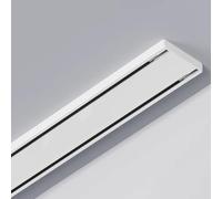 Tringle à rideaux réglable de 1,2 m à 4,9 m, parfaite pour rideaux et rideaux, tringle coulissante blanche pour portes en verre, installation facile, solution de décoration d'intérieur polyvalente