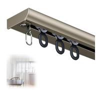 Tringle à rideaux réglable en aluminium de 1 6 m pour séparateur de pièce, fenêtre de salon, chambre à coucher, parfaite pour l'intérieur (B 1 100 cm)
