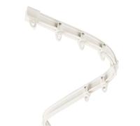 Tringle à rideaux résistante à la rouille pour baie vitrée - Tringle à rideaux percée de 2,7 m pour salon, cuisine et terrasse - Séparateur de pièce décoratif avec connecteur