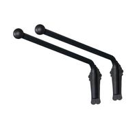 Tringle à rideaux robuste à bras oscillant pour panneaux latéraux - Rotation à 180° - Support de rideau de fenêtre - Bras de draperie