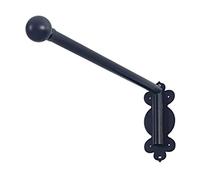 Tringle à rideaux robuste avec bras pivotant, réglable à 180°, rail de rideau de porte en métal, finition laiton, parfait pour rideaux à œillets, support de vitrine, tailles 50/70/90/120 cm